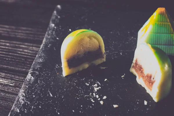 El yapımı tatlılar. Çikolata şekerleme