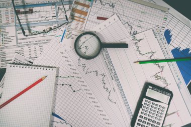 Finansal analizi ve grafikler. Forex ve hisse senedi piyasaları arka plan