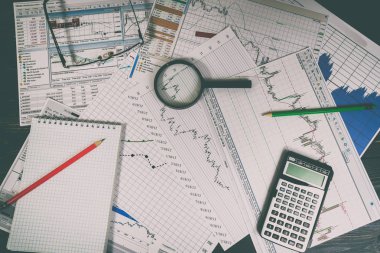 Finansal analizi ve grafikler. Forex ve hisse senedi piyasaları arka plan