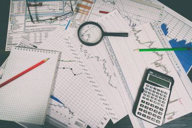 Finansal analizi ve grafikler. Forex ve hisse senedi piyasaları arka plan