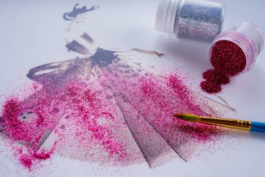 Moda illüstrasyonlar kavramı. Resim