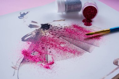 Moda illüstrasyonlar kavramı. Resim