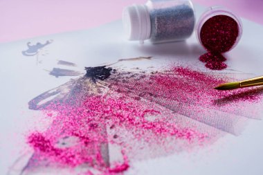 Moda illüstrasyonlar kavramı. Resim