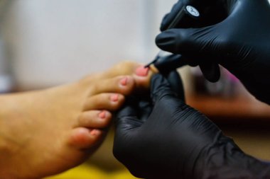 Pedikür spa salonda