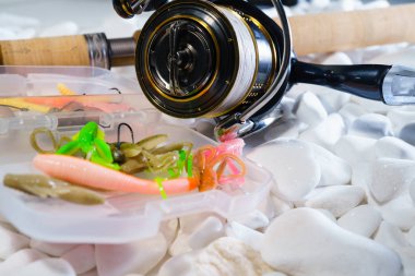 Balıkçılık yem arka plan aralığı