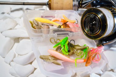 Balıkçılık yem arka plan aralığı