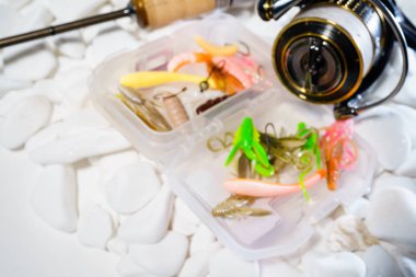 Balıkçılık yem arka plan aralığı