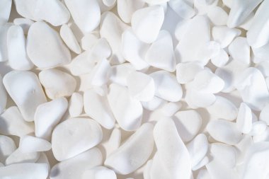 Arka plan beyaz çakıl