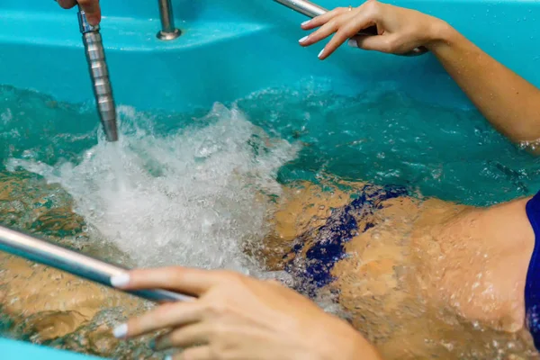 Underwater massage at the spa