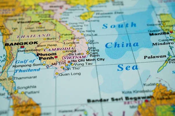 Southeast Asia on the map