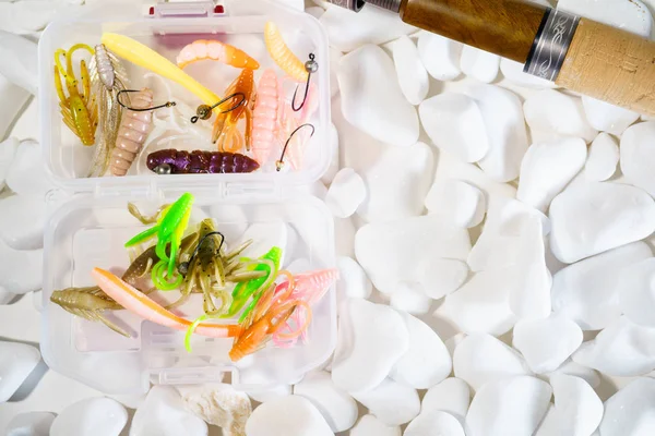 Balıkçılık yem arka plan aralığı