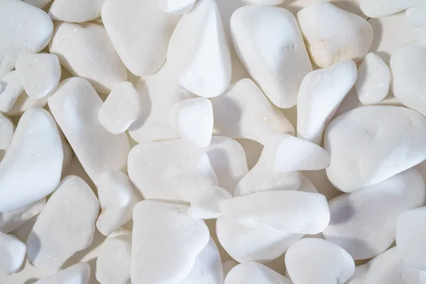 Background of white pebbles