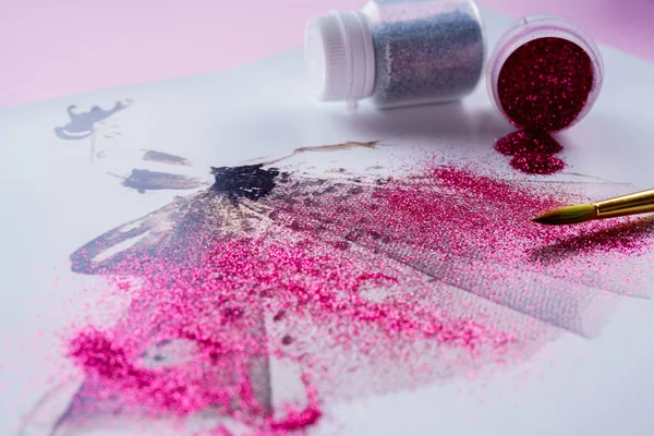 Moda illüstrasyonlar kavramı. Resim