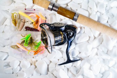 Balıkçılık yem arka plan aralığı