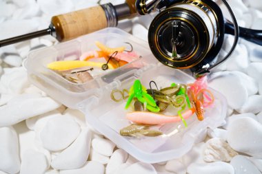 Balıkçılık yem arka plan aralığı