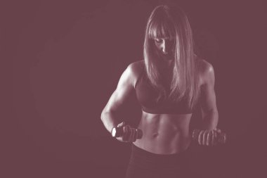 Profesyonel fitness atlet fotoğrafı