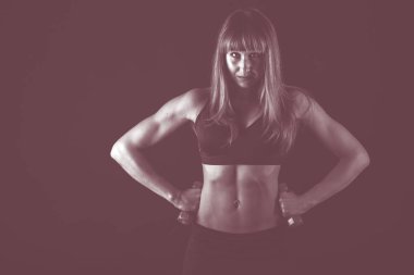 Profesyonel fitness atlet fotoğrafı