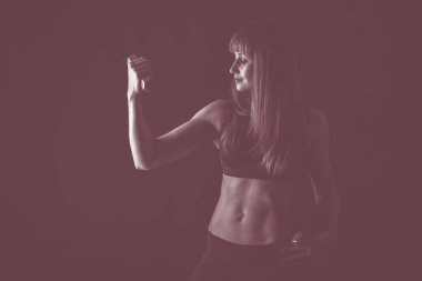 Profesyonel fitness atlet fotoğrafı