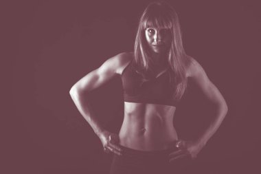 Profesyonel fitness atlet fotoğrafı