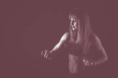 Profesyonel fitness atlet fotoğrafı