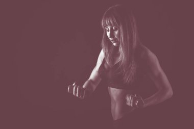 Profesyonel fitness atlet fotoğrafı