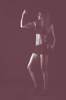 Profesyonel fitness atlet fotoğrafı