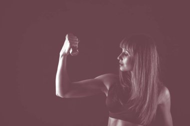 Profesyonel fitness atlet fotoğrafı