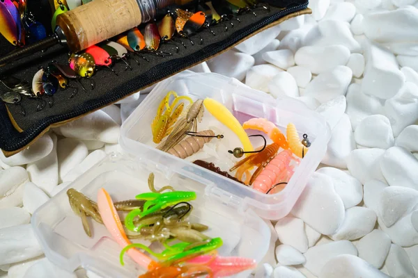 Balıkçılık yem arka plan aralığı