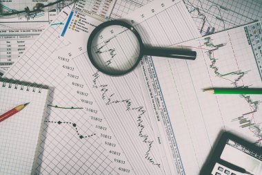 Finansal analizi ve grafikler. Forex ve hisse senedi piyasaları arka plan