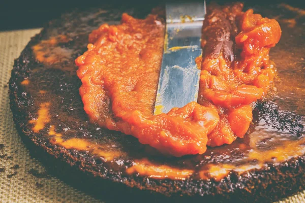 Hazırlık pasta, Pastalar reçel Yayilim