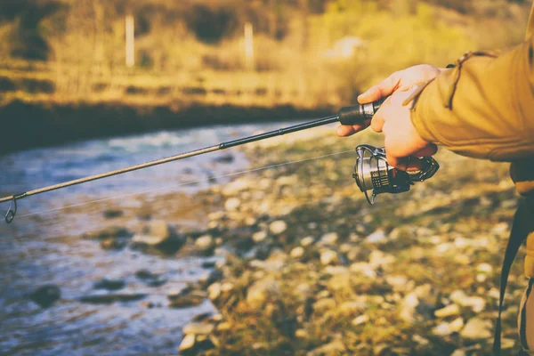 Pesca Sul Fiume — Foto Stock