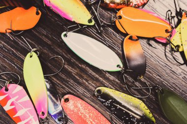 Vinnitsa, Ukrayna - 18 Ocak 2017: Balıkçılık yem