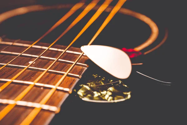 Akoestische Guitaron Afbeelding — Stockfoto