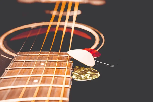 Guitarra Acústica Imagen — Foto de Stock