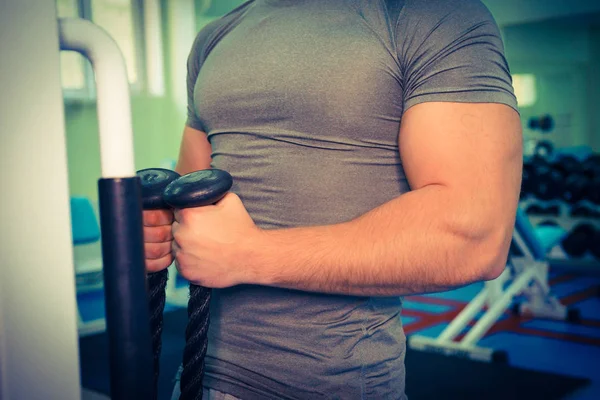 Culturista Gimnasio — Foto de Stock