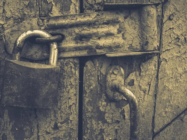 Lock Old Door — Stock Photo, Image