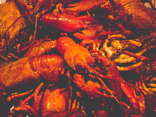 Boiled Crayfish Background Picture — Stock Photo, Image
