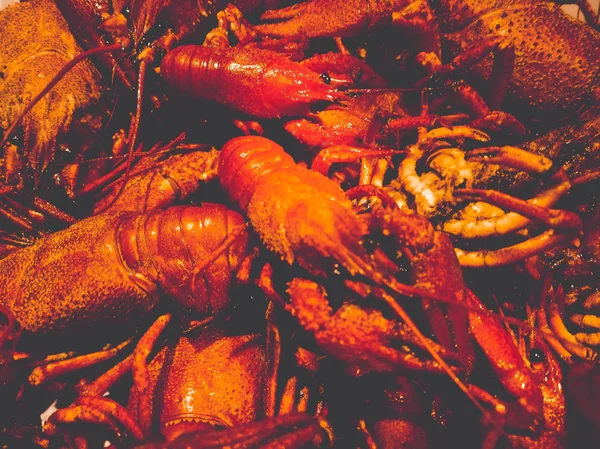 Boiled Crayfish Background Picture — Stock Photo, Image