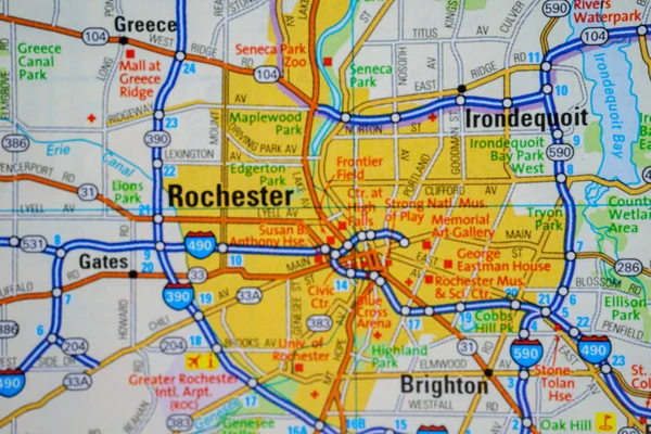 Rochester Usa Map — Stock Photo, Image