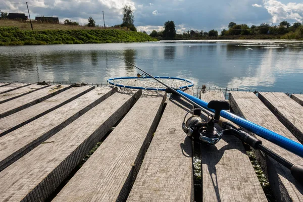 Boa Captura Pesca Lago — Fotografia de Stock