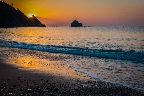 Strand Meer Bei Sonnenaufgang — Stockfoto