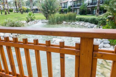 Deniz kenarındaki güzel resort peyzaj