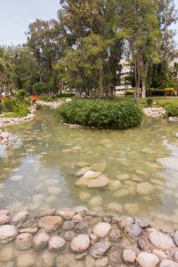 Deniz kenarındaki güzel resort peyzaj