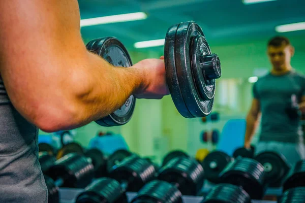 Bodybuilder Dans Salle Gym — Photo