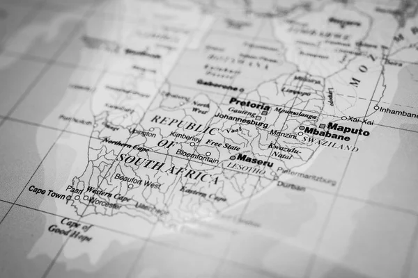 República Sudáfrica Mapa —  Fotos de Stock