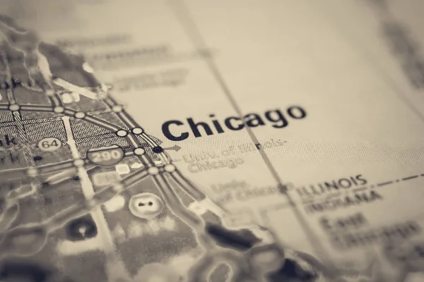 Chicago on the map