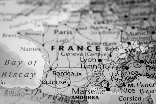 Francia Mapa — Foto de Stock