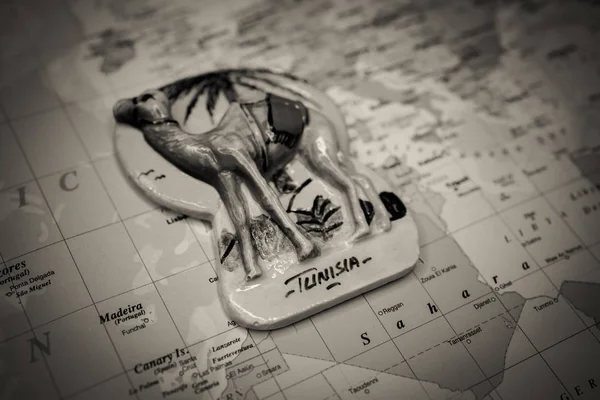 Túnez Mapa Fondo —  Fotos de Stock