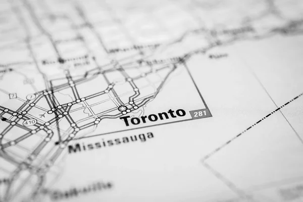 Toronto Sulla Mappa — Foto Stock