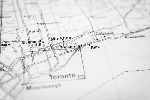 Toronto Kaart — Stockfoto